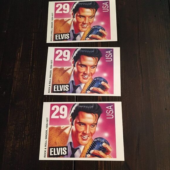 Elvis Hallmark Greeting Cards (3) - Picture 2 of 6